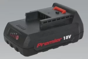 image of Sealey CP6018VBP Cordless Power Tool Battery 18V 1.5Ah Li-ion for CP6018VBP