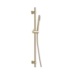 image of Arissa Brushed Brass Shower Slider Rail Kit