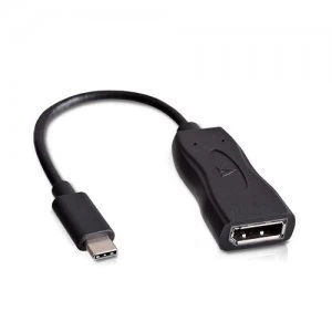 Image of V7 USB-C male to Displayport female Adapter Black