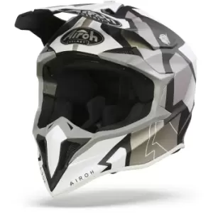 Image of Airoh Wraap Raze Black White M