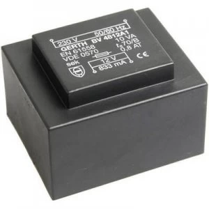 Image of PCB mount transformer 1 x 230 V 2 x 18 V AC 10 VA 277 mA