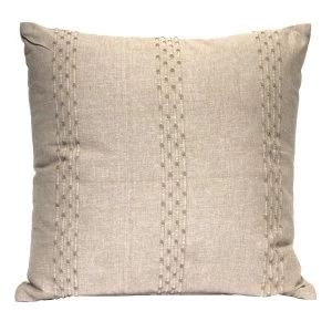 Image of Gallery Dune Striped Cushion - Taupe