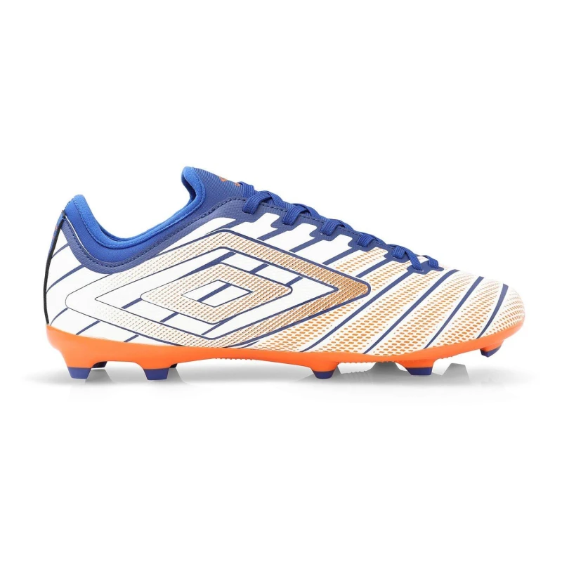 Image of Umbro Velocita Elixir Club FG Football Boots White Orange male UK 8