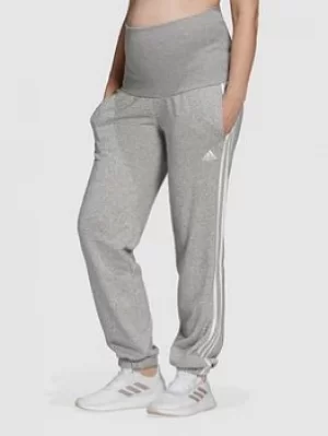 image of adidas Essentials Maternity Pant, Medium Grey Heather, Size S, Women