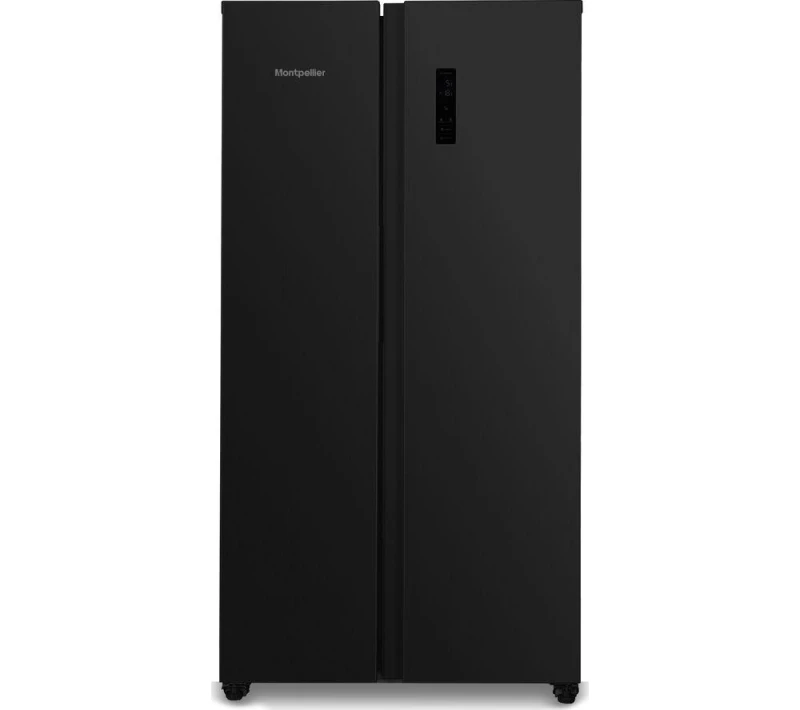 Image of Montpellier MSBS442K American-Style 60/40 Fridge Freezer - Black 5060617985676