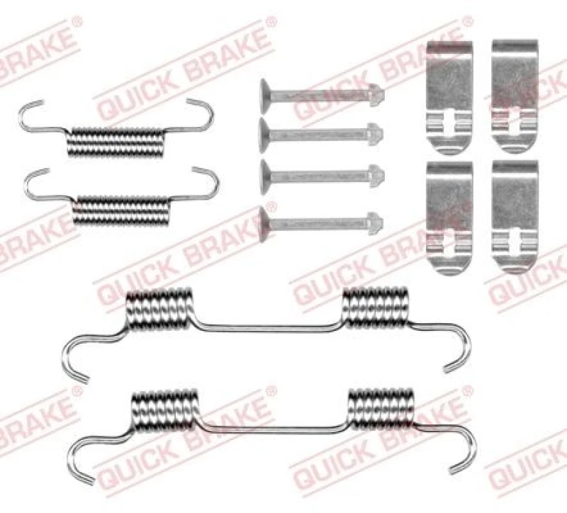 Image of QUICK BRAKE Brake shoe fitting kit QUICK BRAKE 105-0078