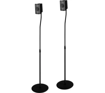 image of HAMA 00116211 Speaker Stand - Pack of 2, Black