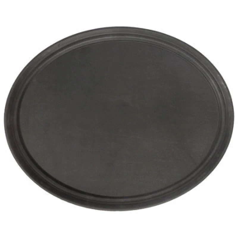 Image of Argon Tableware Oval Non-Slip Serving Tray - 73.5cm x 60cm - Black Black