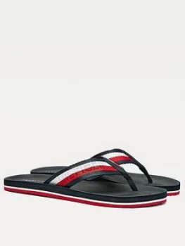 Image of Tommy Hilfiger TH Comfort Beach Sandals - Navy, Size 9, Men