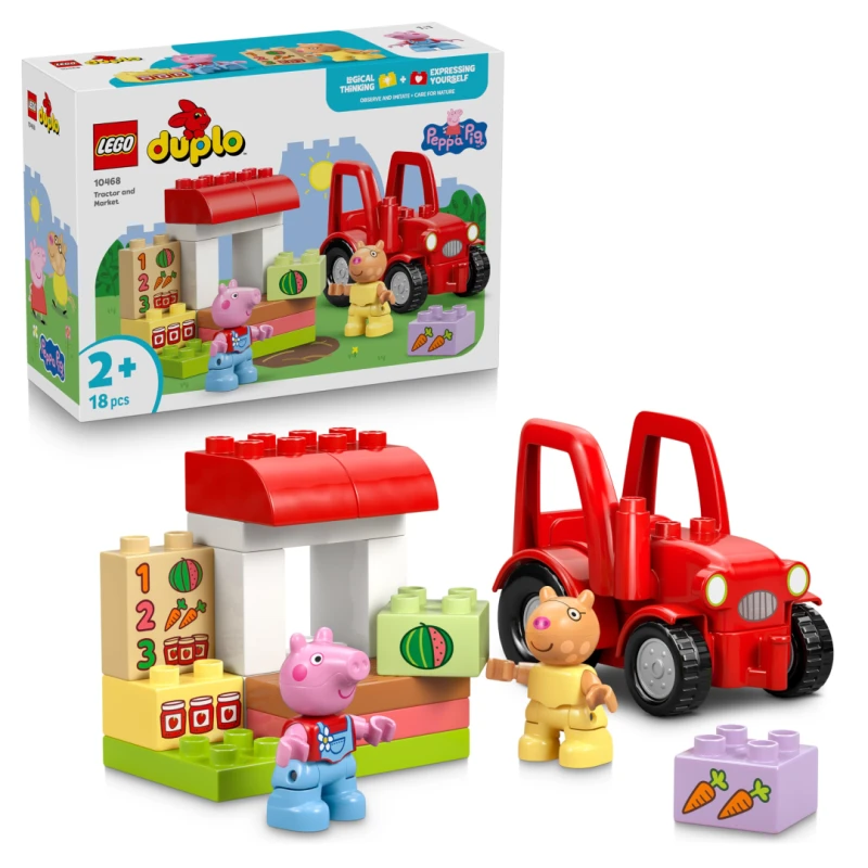 Image of Lego Duplo 10468 Tractor and Market