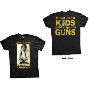 Image of Pearl Jam - Choices Unisex Large T-Shirt - Black