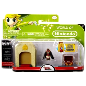 Image of Ganondorf & Hyrule Castle (The Legend Of Zelda) Microland Action Figure