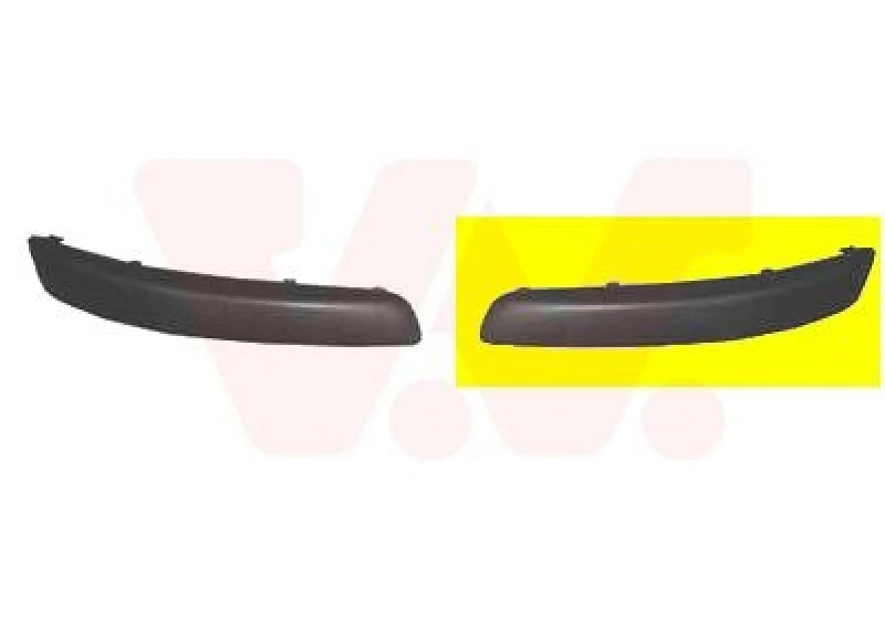 Image of VAN WEZEL Bumper moulding VAN WEZEL 5894583