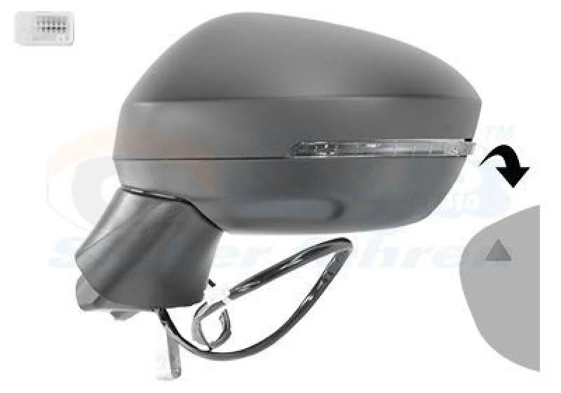 Image of VAN WEZEL Wing mirror VAN WEZEL 3358817