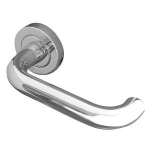 Image of Jedo Thame Door Handle on Round Rose