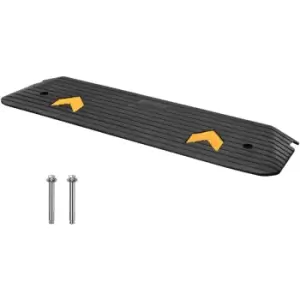 Image of VEVOR Upgraded Rubber Threshold Ramp, 1" Rise Wheelchair Ramp Doorway, Natural Curb Ramp Rated 33069 lbs Load Capacity, Non-Slip Textured Surface
