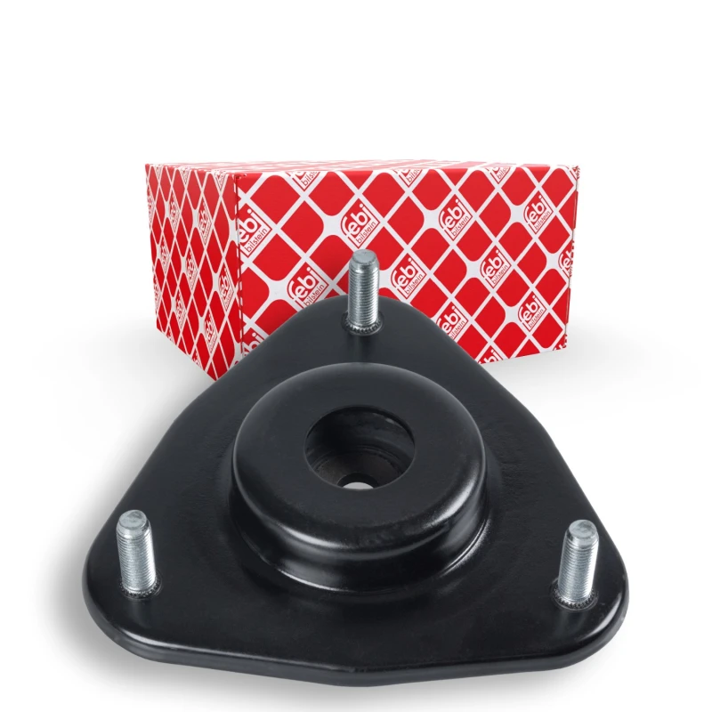 Image of FEBI BILSTEIN 107840 Top strut mount Front Axle Right, without ball bearing Elastomer Suspension Strut Support Bearing (1180)