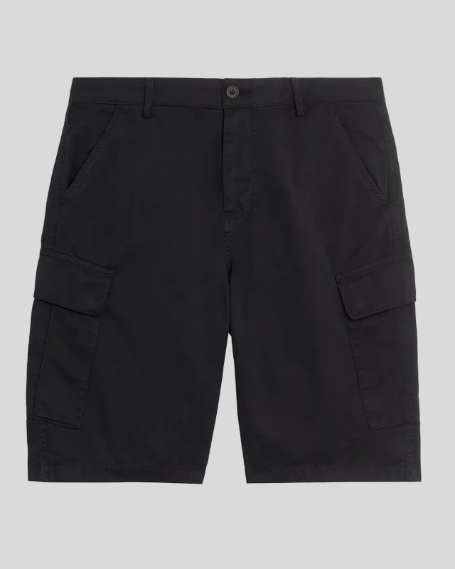 Image of Lyle & Scott Mens Cotton Cargo Shorts in Black