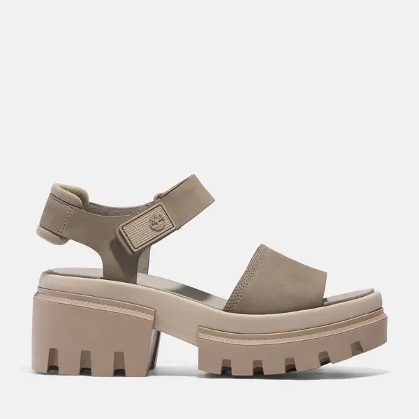 Image of Timberland Everleigh Two-strap Sandal For Her In Beige Beige, Size 4