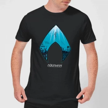 Image of Aquaman Deep Mens T-Shirt - Black - 3XL - Black