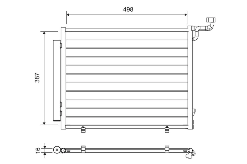 Image of VALEO Air conditioning condenser VALEO 822763