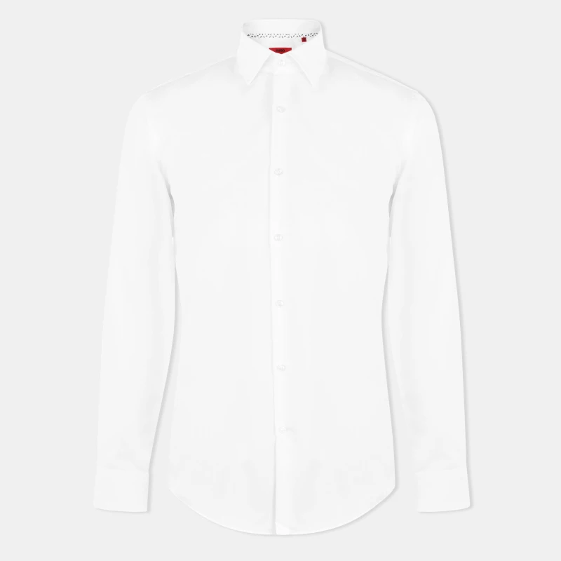 Image of Hugo Koey Poplin Shirt White 199 male 15.5in(39)