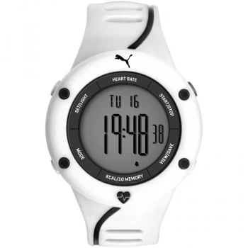 Mens Puma PU91136 CARDIAC 01 - white grey Alarm Chronograph Watch