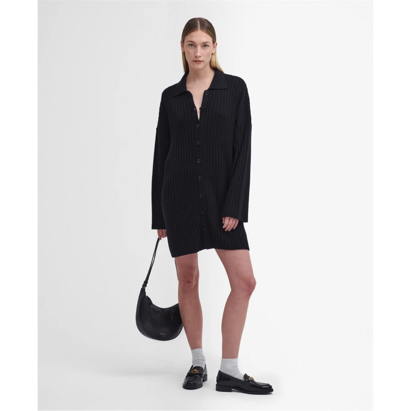 Image of Barbour Claudette Knitted Mini Dress - Black 8
