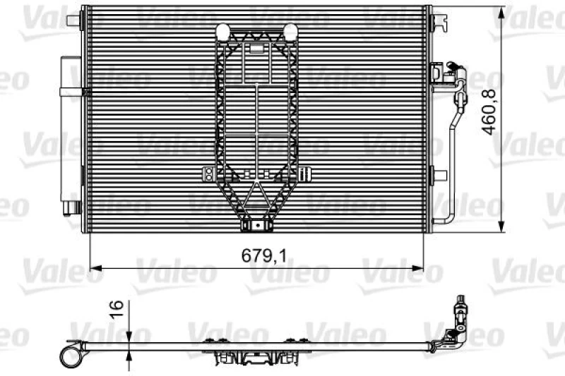 Image of Air conditioning condenser VALEO 812502