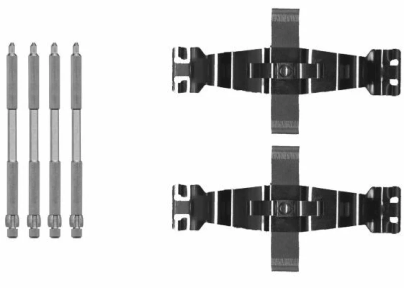 Image of Brake pad fitting kit TEXTAR 82542700