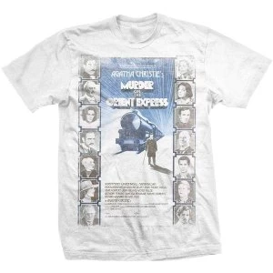 Image of StudioCanal - Murder on the Orient Express Unisex Large T-Shirt - White