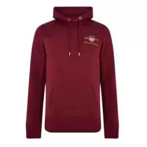Image of Gant Gant Arc Shield Hoodie Mens - Red