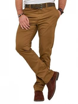 Image of Joe Browns Workwear Chinos, Tobacco, Size 30, Inside Leg Long, Men