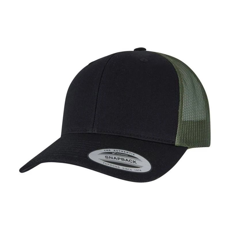 Image of Flexfit Retro mens Cap in Black