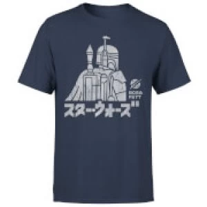 Image of Star Wars Kana Boba Fett Mens T-Shirt - Navy - L