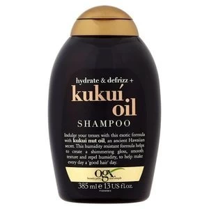 image of OGX Hydrate + Defrizz Kukui Oil Shampoo 385ml