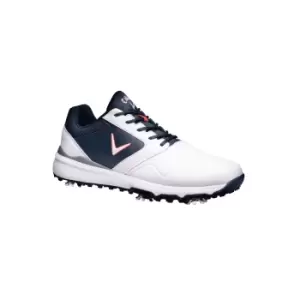Image of Callaway 2022 Mens CHEV LS Golf Shoes WHITE/NAVY/RED - UK9