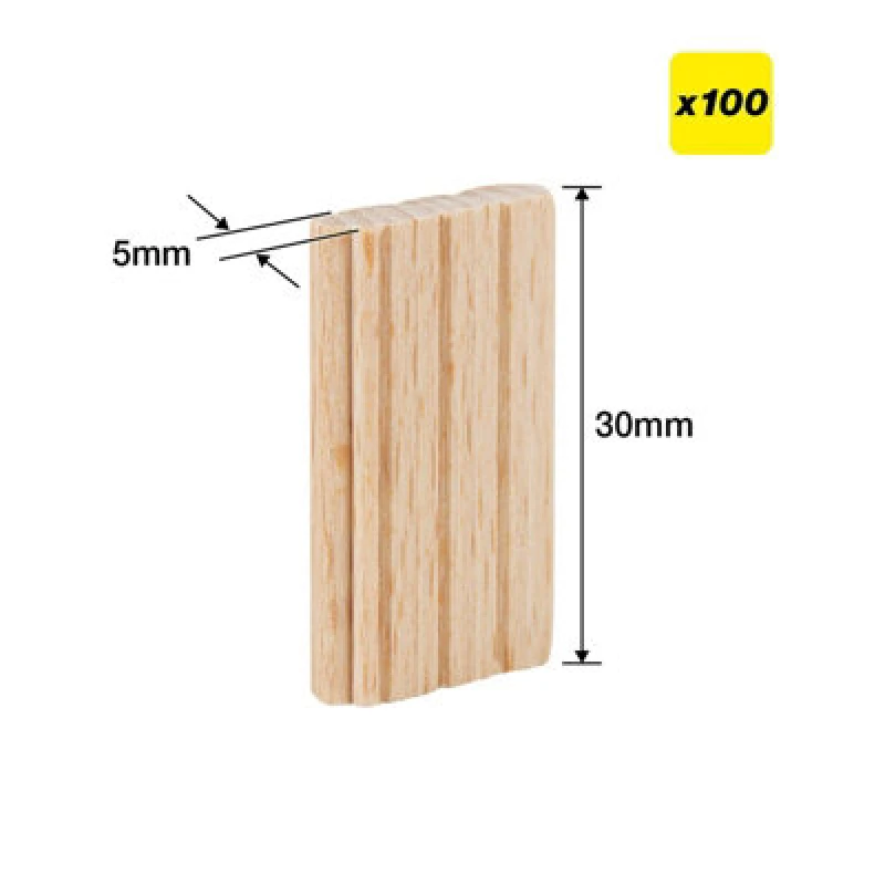 Image of Trend Ten/5X30/100 Beechwood Mortice Tenons 5X30mm Festool Domino System X100