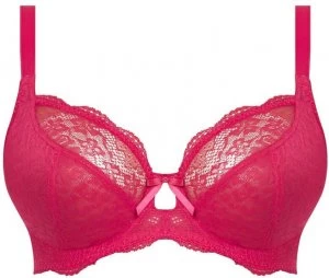 Freya Freya fancies lace underwire plunge bra Dark Pink