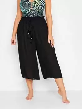 Image of Yours Tassel Detail Culotte Black, Size 14-16, Women