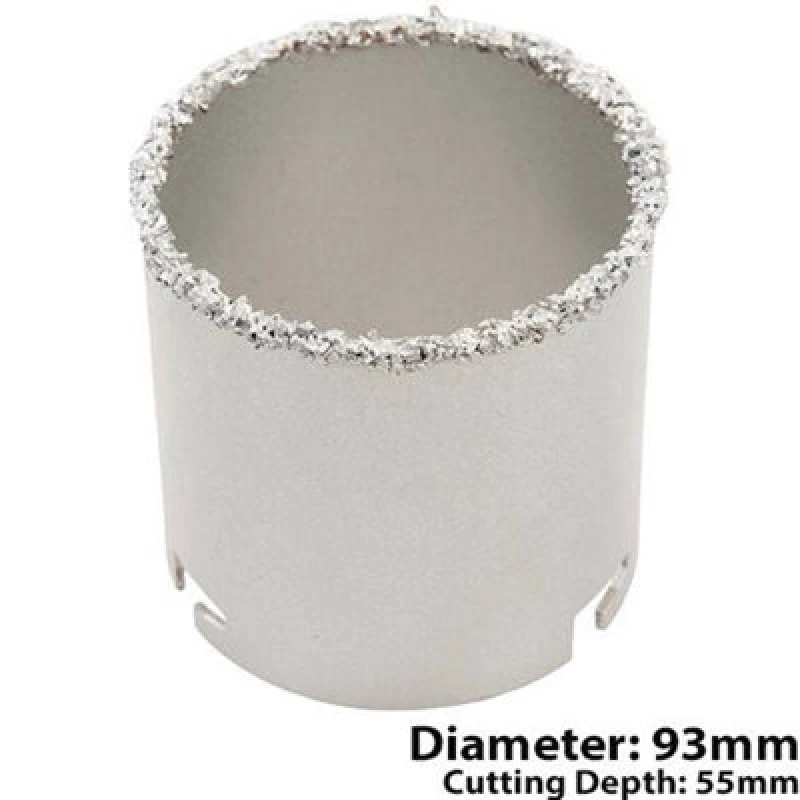 Image of Loops 93mm Diameter Tungsten Carbide Grit Core Drill Bits Wall Floor Tile Hole Cutter Multi