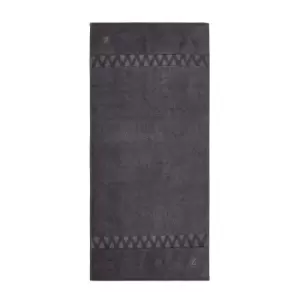 image of Zoffany Organic Bath Towel, Bone Black