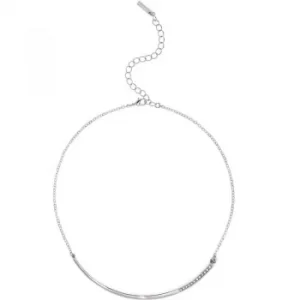 Ladies Karen Millen Silver Plated Crystal Shard Choker