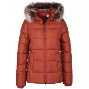 Image of Barbour Womens Midhurst Quilted Jacket Burnt Henna 10