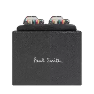 Image of Paul Smith 'Mini Car' Mutli Stripe Cufflinks