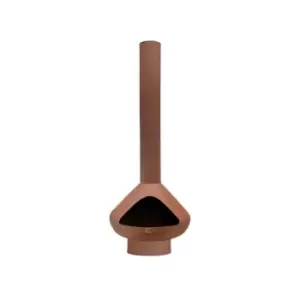 Image of Ivyline Outdoor Fornax Fireplace In Rust H:132 x W:52 Cm
