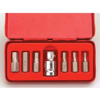 image of Kennedy-pro - 4-12MM 1/2' Sq Dr Hex Bit Set 7 Pc