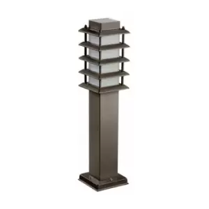 Netlighting Siljan 1 Light Outdoor Bollard Light Brown IP55