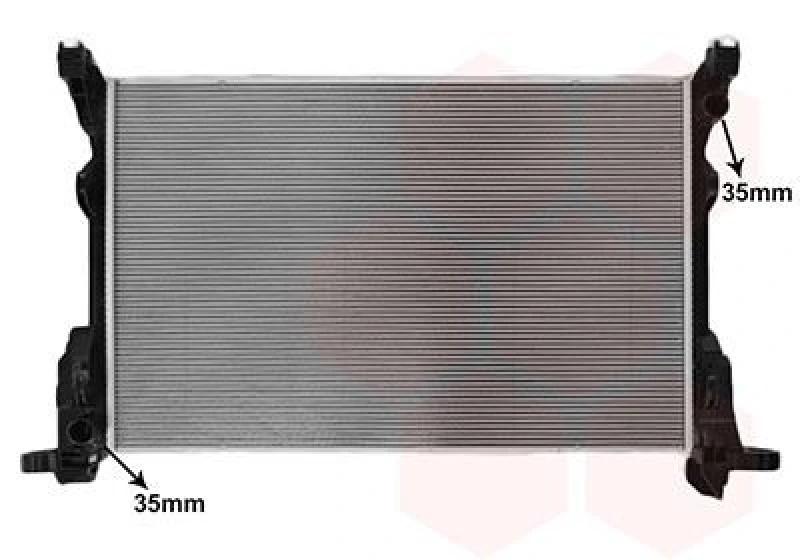 Image of VAN WEZEL Engine radiator VAN WEZEL 43012738