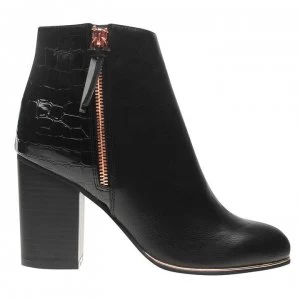 Image of Miso Nixon Rand Zip Boots - Black/Rose Gold